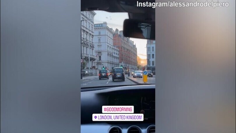 Londra, ecco il risveglio in città di Alex Del Piero