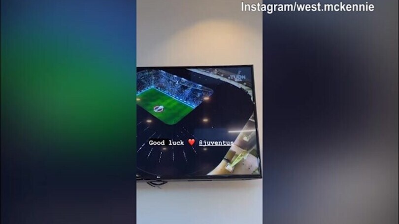 Juve, McKennie tifa bianconero: "Buona fortuna"