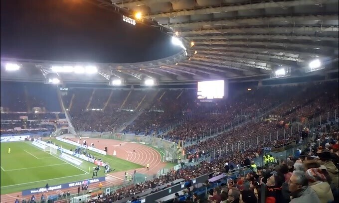 Roma-Feyenoord, via libera all'apertura del settore distinti nord ovest