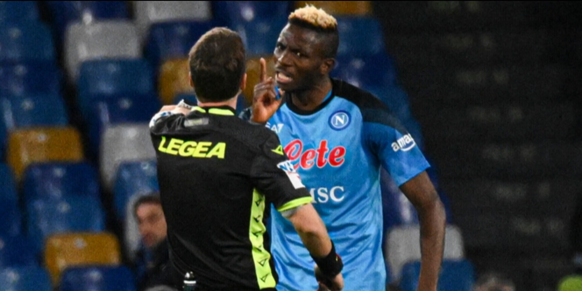 Osimhen furioso al fischio finale di Napoli-Verona: cosa è successo