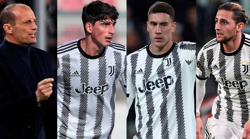 Sassuolo-Juventus, la formazione ufficiale di Allegri