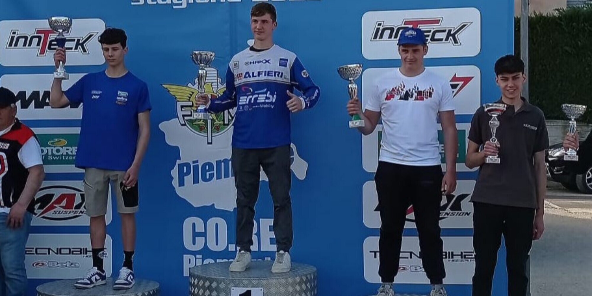 Regionale enduro: podi e vittorie per il moto club Alfieri