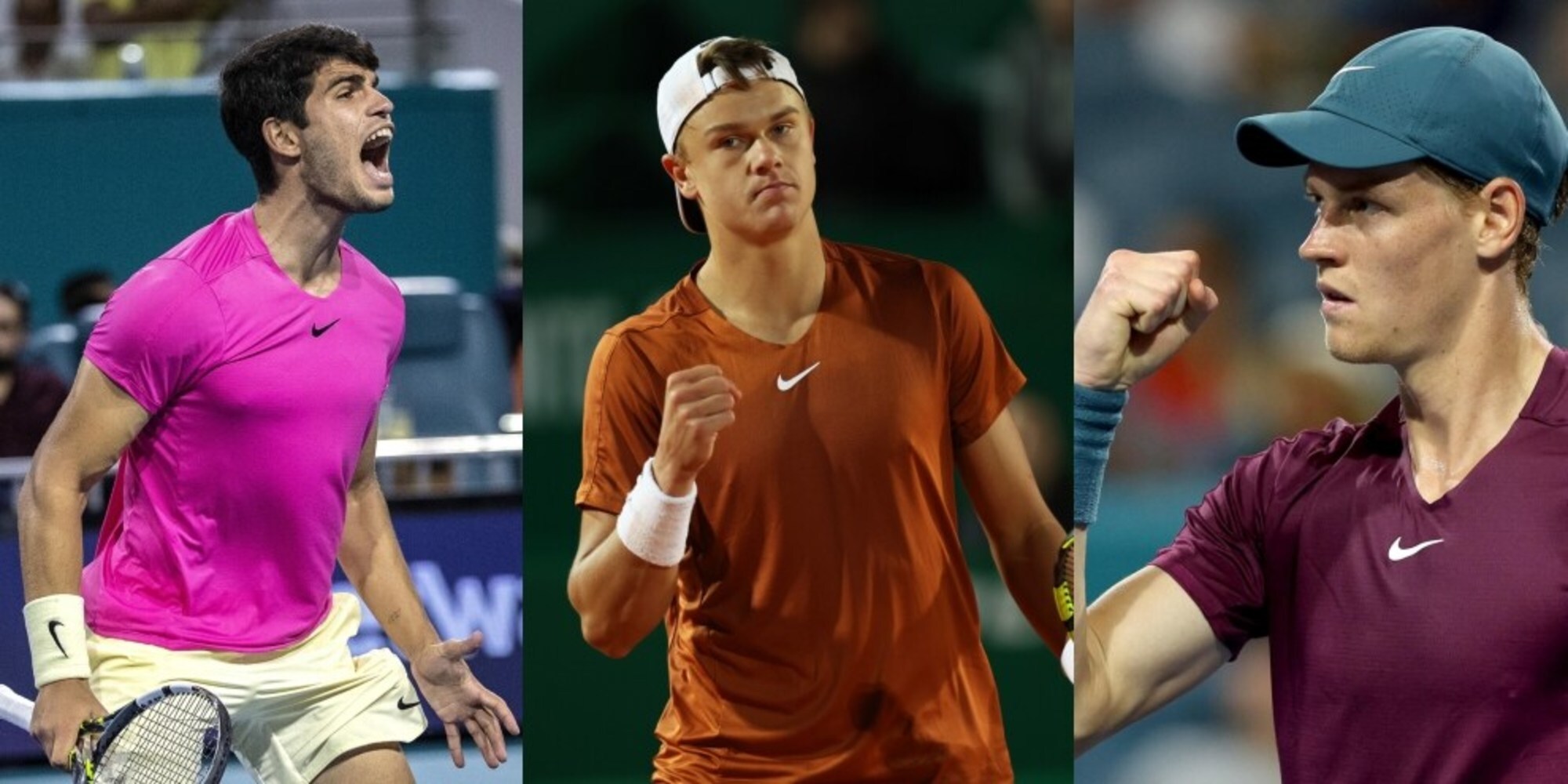 Tennis: Alcaraz, Rune e Sinner ma dietro la folla preme