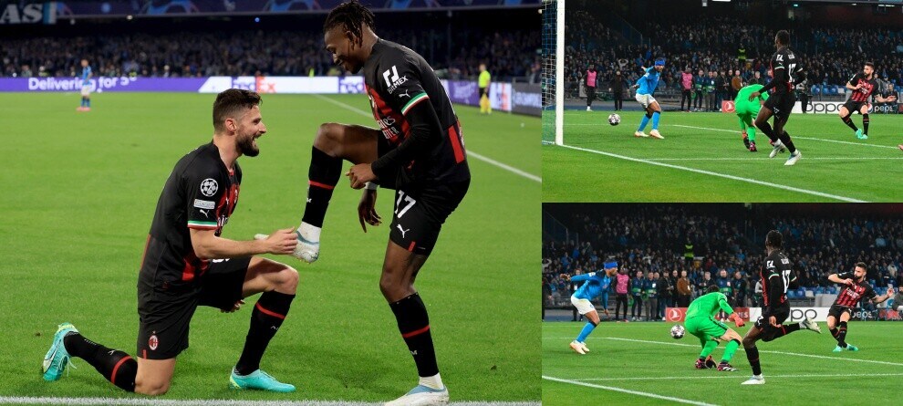 Giroud si inchina a Leao: altro assist, in semifinale ci va il Milan