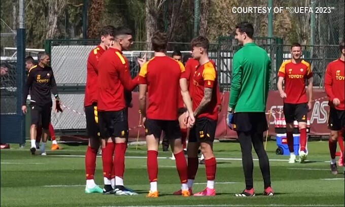 Roma, la rifinitura: Dybala in gruppo ma resta a rischio