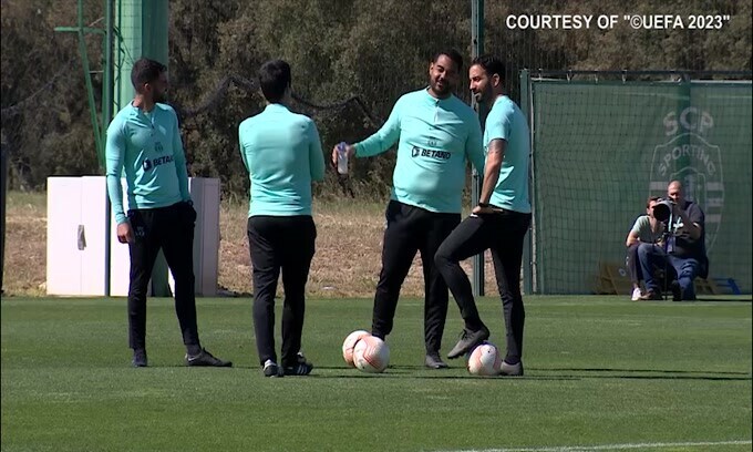 Sporting Lisbona-Juve, la rifinitura dei portoghesi