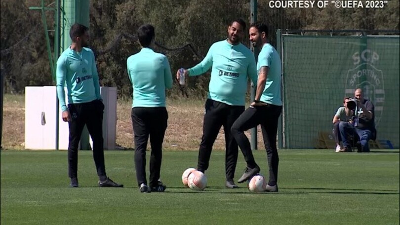 Sporting Lisbona-Juve, la rifinitura dei portoghesi