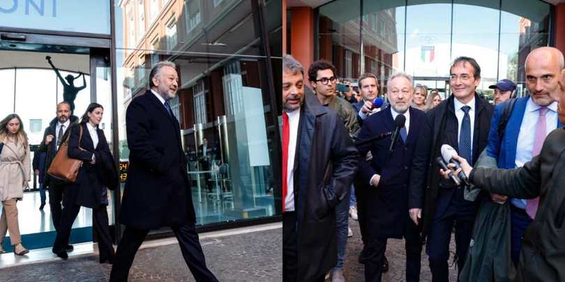 Juventus, udienza finita: il presidente Ferrero lascia la sede del Coni