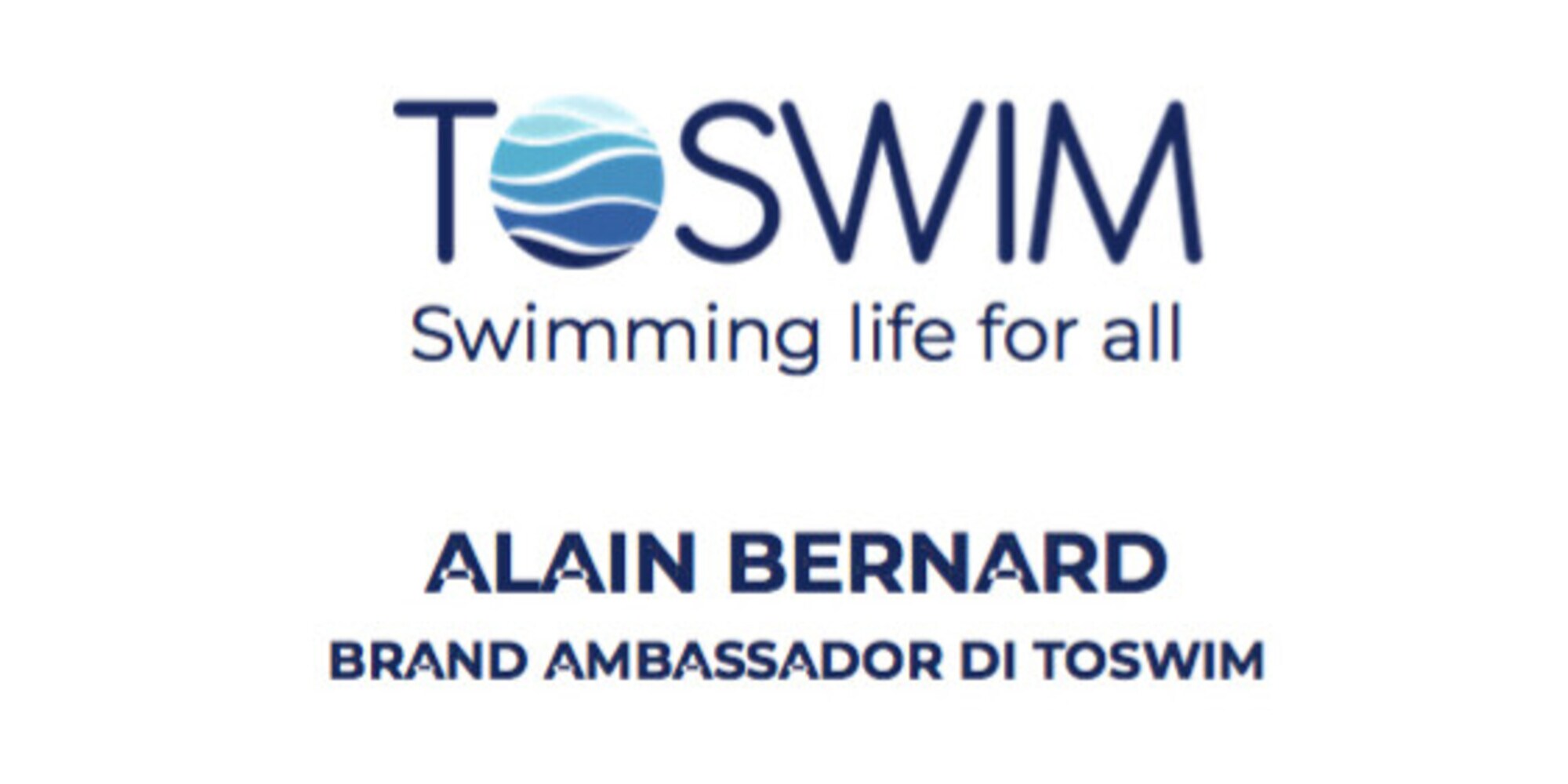 Alain Bernard Brand Ambassador di ToSwim