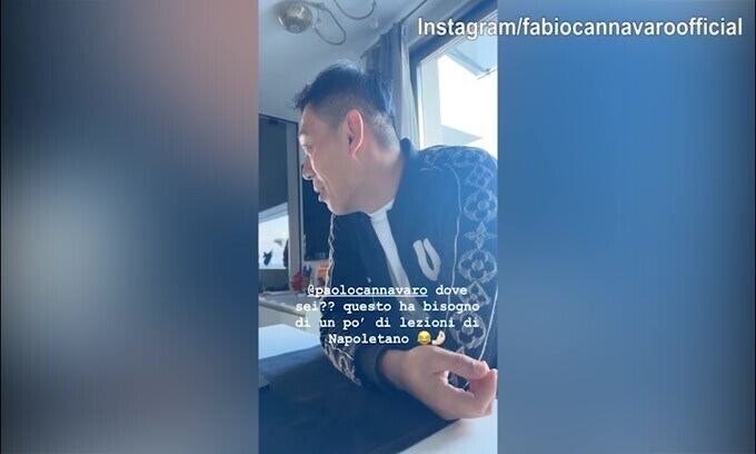 Libai incontra Fabio Cannavaro, che risate!