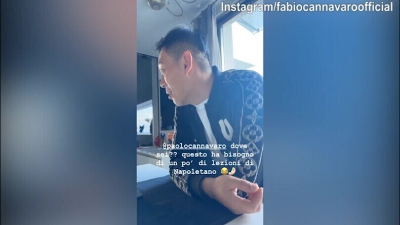 Libai incontra Fabio Cannavaro, che risate!