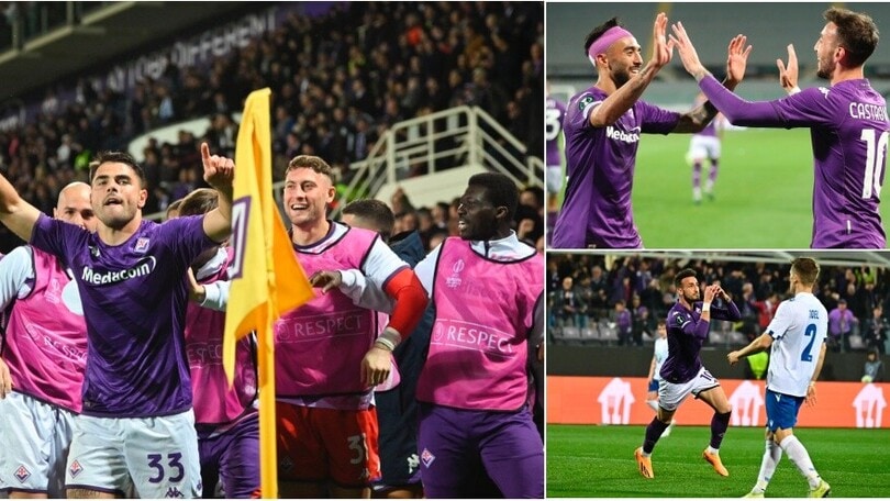 Fiorentina, paura e semifinale di Conference League: 2-3 contro il Lech