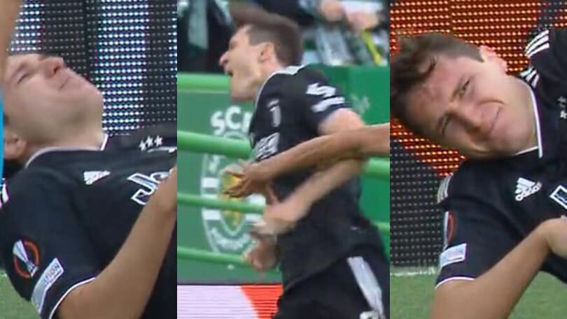 Sporting-Juve, paura Chiesa in avvio di gara