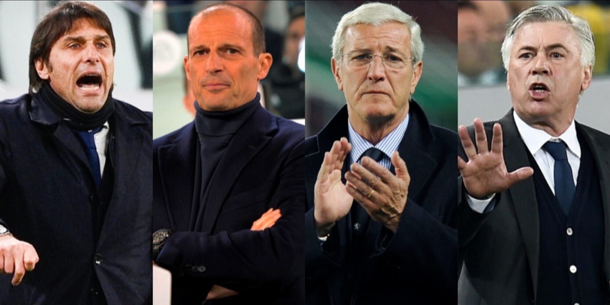 Juve d'Europa: le semifinali di Allegri, Lippi, Conte e Ancelotti