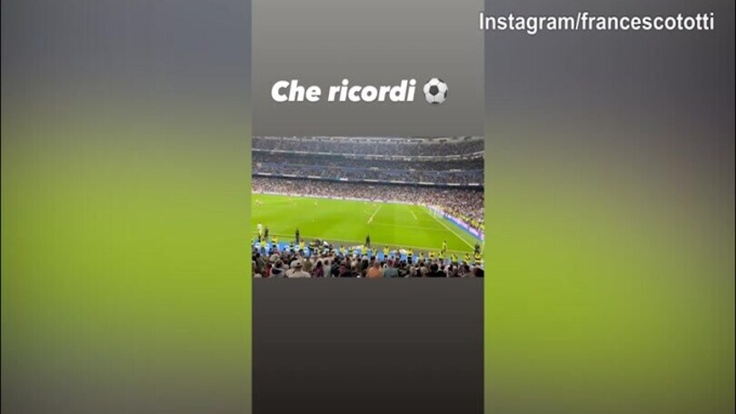 A Madrid ci sono Totti e Noemi: "Che ricordi"
