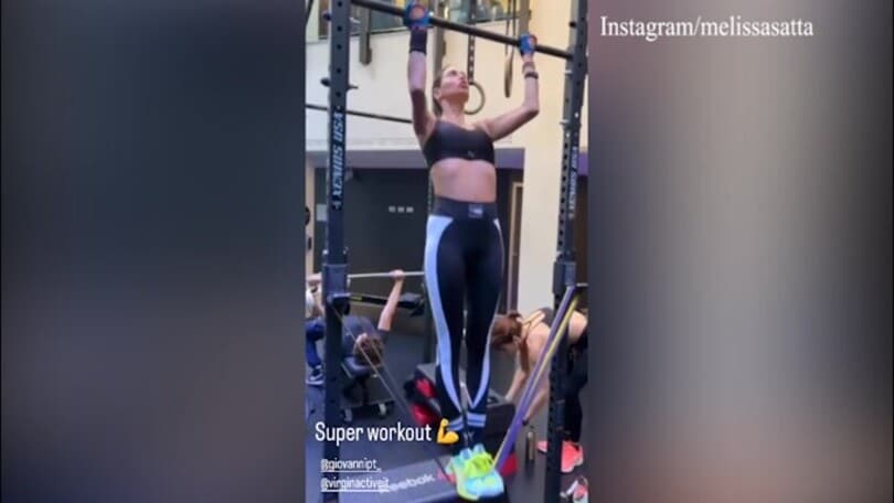 Melissa Satta instancabile, super allenamento