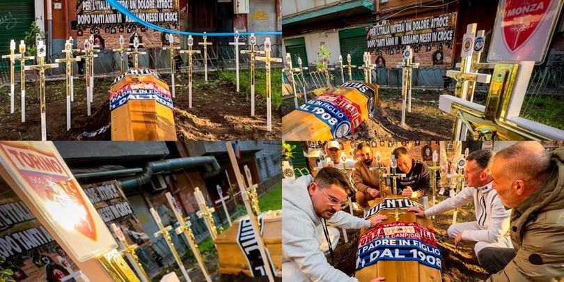 Napoli, lo Scudetto e il funerale: la bara della Serie A "messa in croce"
