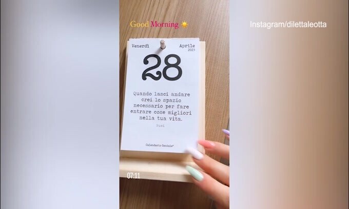 Diletta Leotta mattiniera, il buongiorno è 'filosofico'