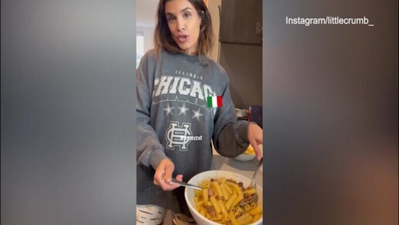 Elisabetta Canalis, la carbonara è stellata!