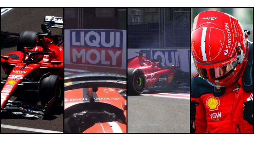 Sprint Shootout, show Leclerc: pole e poi Ferrari a muro