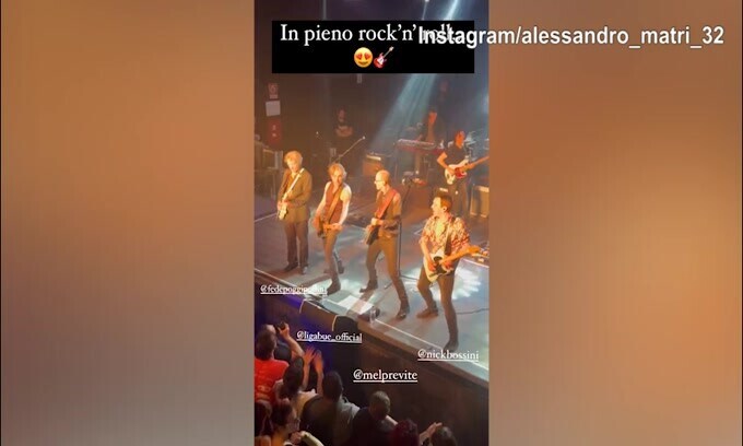 Al concerto di Ligabue c'è Alessandro Matri
