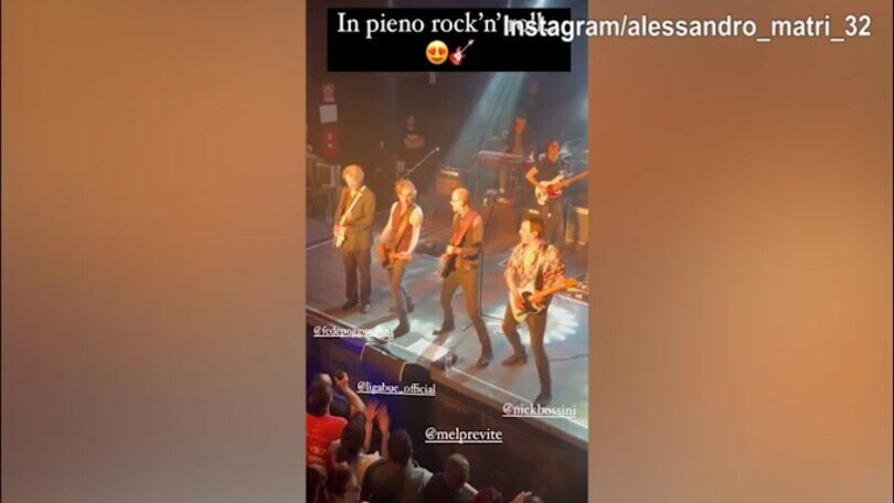 Al concerto di Ligabue c'è Alessandro Matri