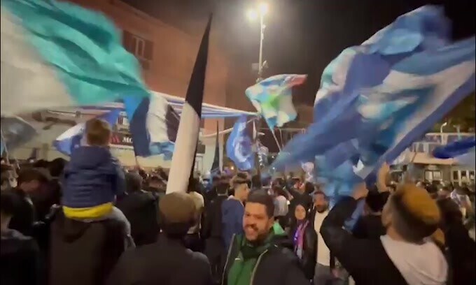 Napoli, nottata di festa per i tifosi