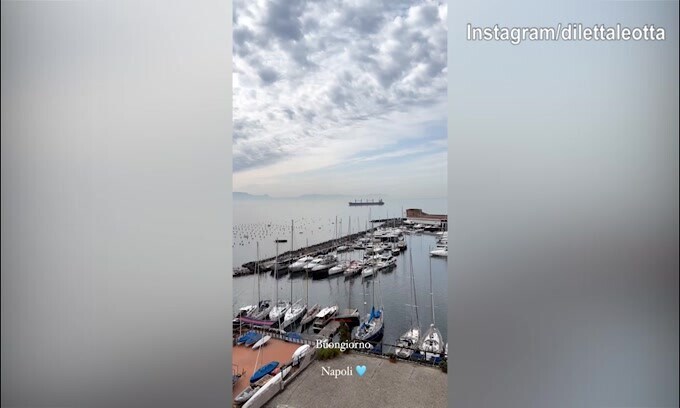 Diletta Leotta, dolce risveglio a Napoli..in una città pronta a gioire