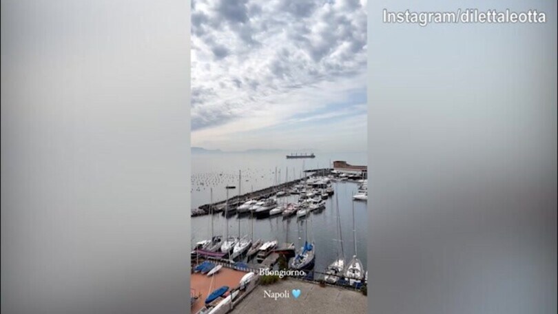 Diletta Leotta, dolce risveglio a Napoli..in una città pronta a gioire