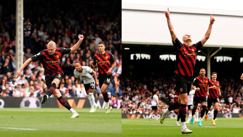 Haaland come Cole e Shearer: eguagliato il record di gol in Premier