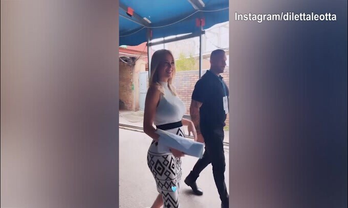 Diletta Leotta, domenica di emozioni intense al "Maradona"