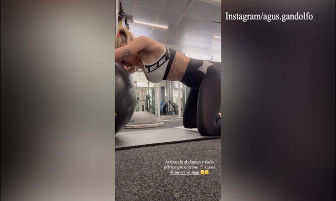 Lady Lautaro in palestra fa impazzire i follower