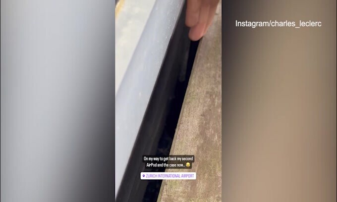 Imprevisto in aeroporto per Leclerc: un fulmine anche fuoripista!