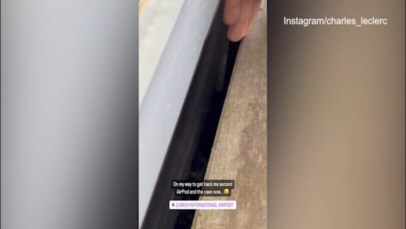 Imprevisto in aeroporto per Leclerc: un fulmine anche fuoripista!