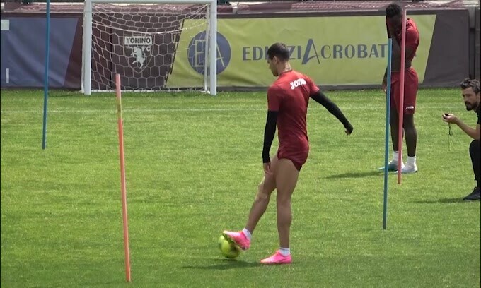 Torino, le immagini dell'allenamento a porte aperte