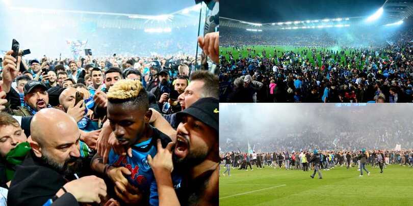 Napoli conquista il 3° Scudetto: delirio alla Dacia Arena, invasione azzurra