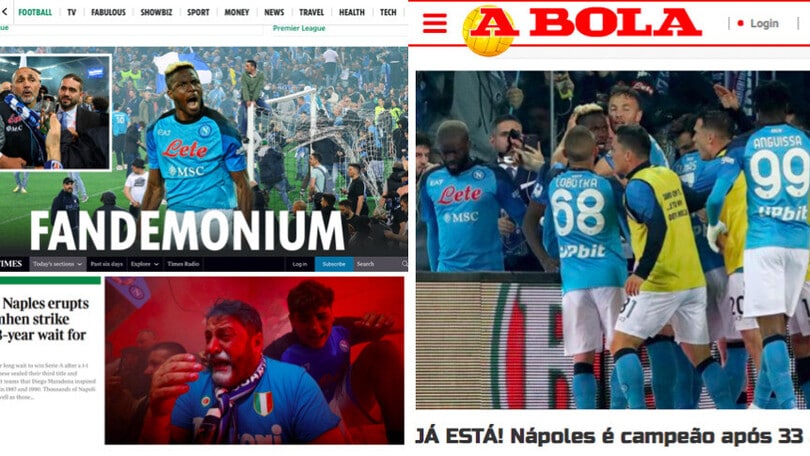 Napoli, lo Scudetto visto dall'estero: "Scene folli, Maradona ha degli eredi"