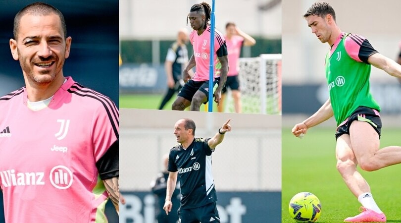 Bonucci Rocky Balboa, Vlahovic mostra i muscoli, Kean sprinta: carica Juve