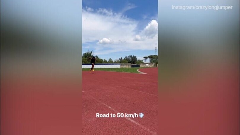 Atletica, Marcell Jacobs tocca i 50 km/h: il video social