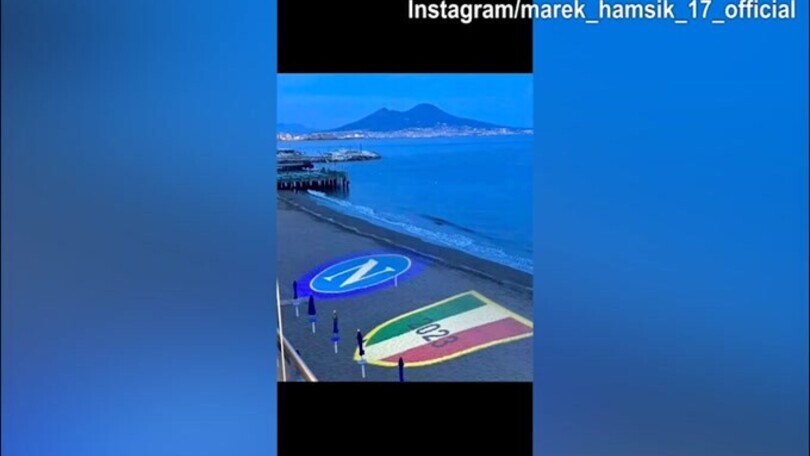 Hamsik festeggia: "Forza Napoli"