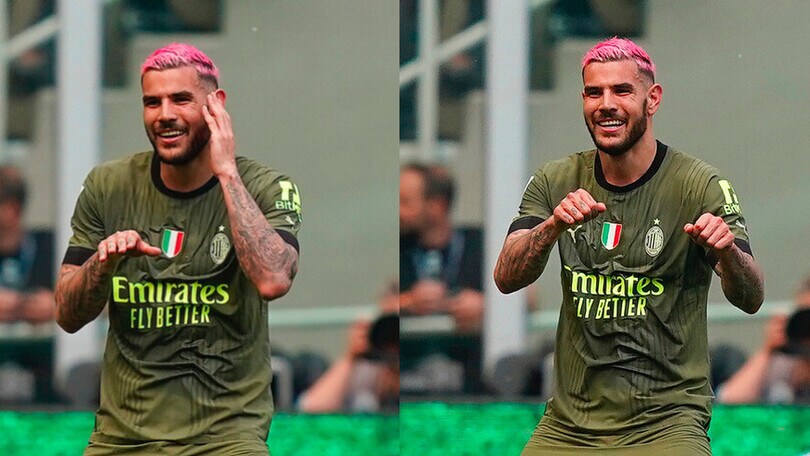 Milan-Lazio, le foto più belle: Theo Hernandez show, golazo e balletto