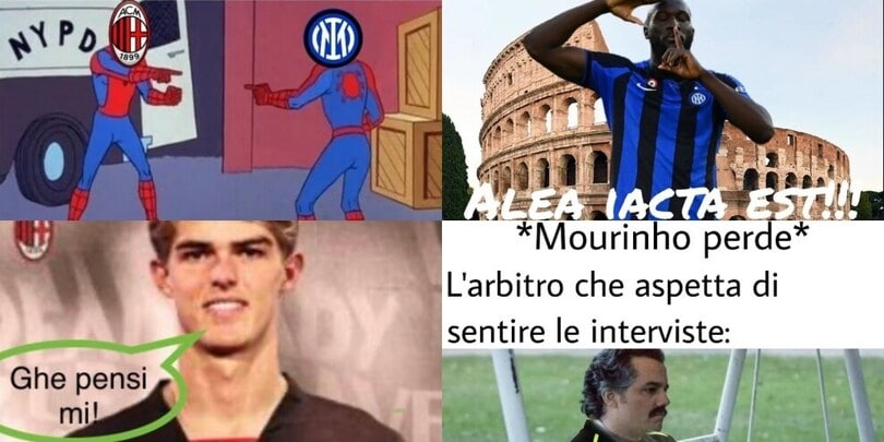 Milan e Inter mandano ko Lazio e Roma: l'ironia social dilaga