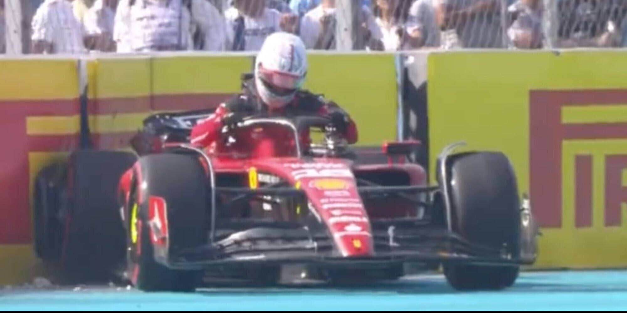 F1 Ferrari, Leclerc di nuovo a muro! Parte 7° nel GP Miami