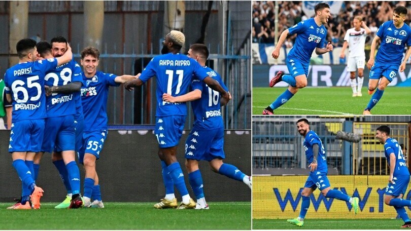 Empoli-Salernitana 2-1: Cambiaghi e Caputo stendono Paulo Sousa