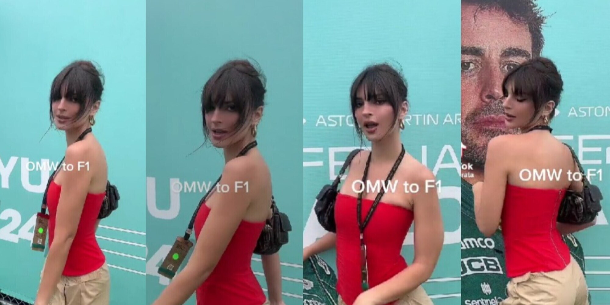 Emily Ratajkowski al Gp di F1 a Miami, sui social scherza: "Trova un marito"