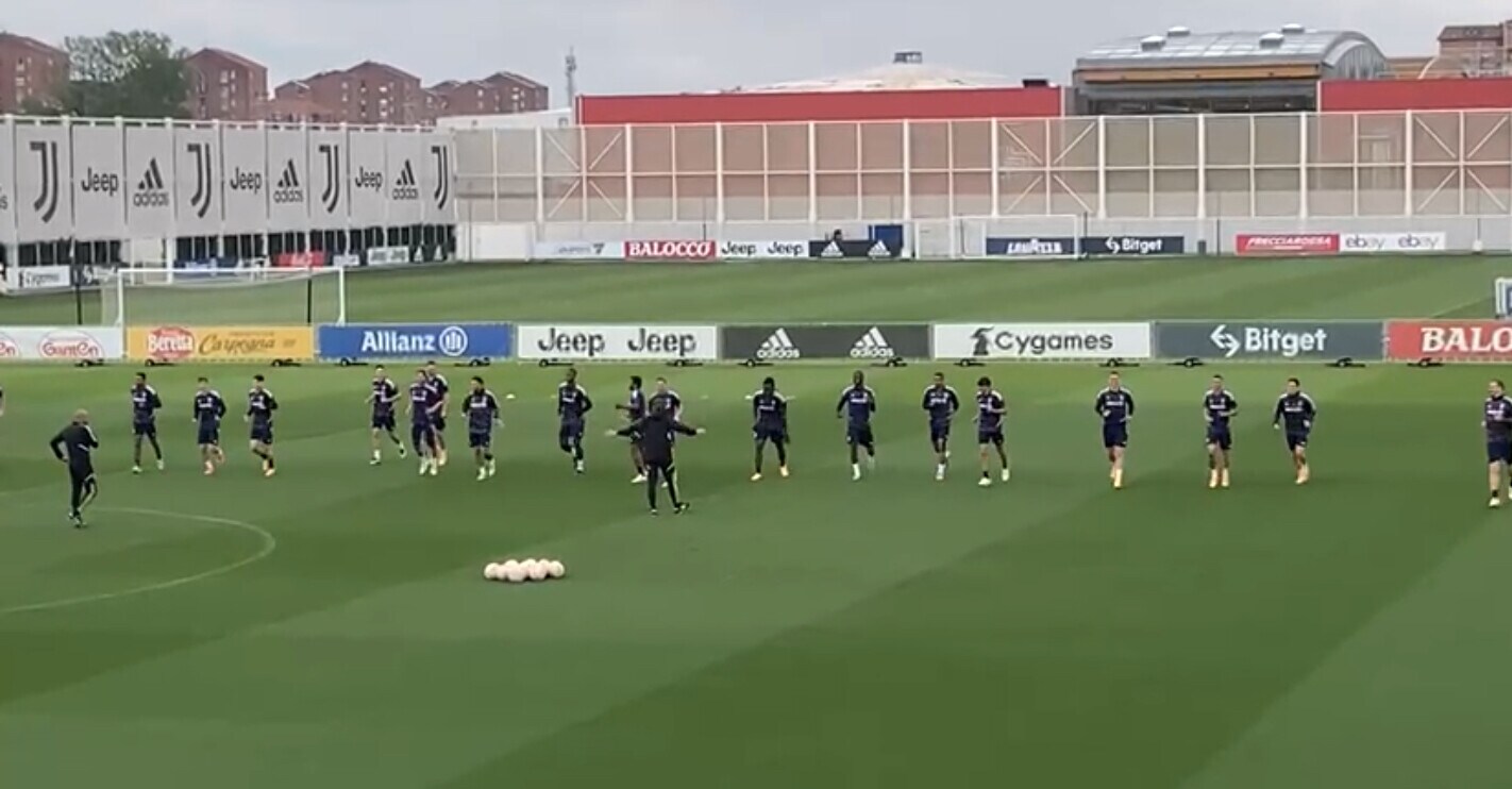 Juve, si alza il ritmo alla Continassa