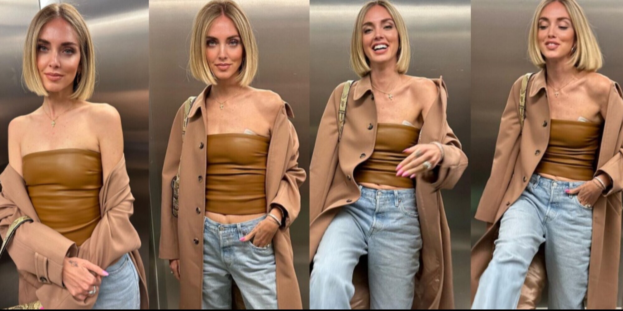 Chiara Ferragni con un nuovo misterioso cerotto che preoccupa i fan