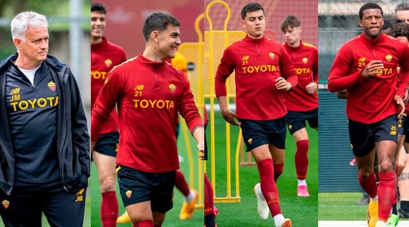 Roma, una "Joya" per Mou: Dybala si allena in gruppo, ma resta in dubbio