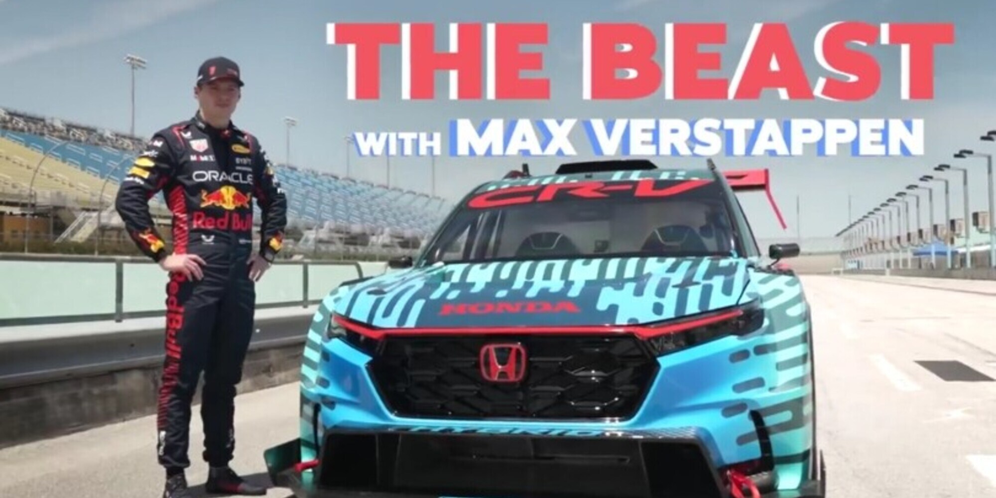 Max Verstappen prova "la bestia" Honda CR-V Hybrid Racer da 800 cv