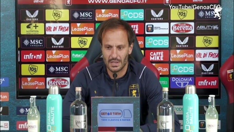 Gilardino: "Dobbiamo chiudere nel migliore dei modi. Su Criscito..."